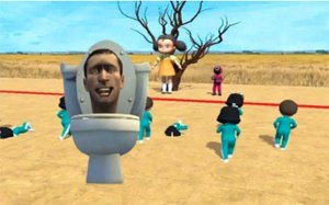 Skibidi Toilet Squid Game: Red Light Challenge Online Game