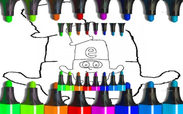 Alphabet Shape Coloring Studio