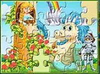 Fantasy Princess Dragon Jigsaw Puzzle