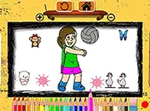 Volleyball Fun Coloring Game