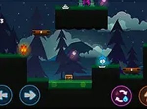 Red Boy and Blue Girl - Forest Temple Maze Puzzle Game